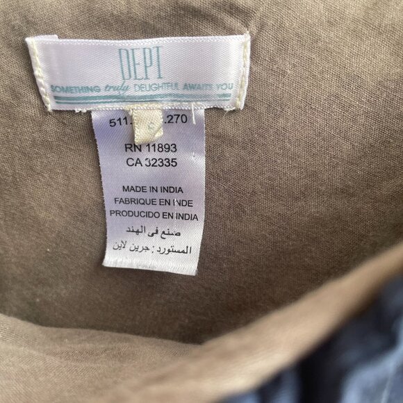 DEPT Womens Small Assymetrical Dress Elastic Waste Geometric Circles - Picture 4 of 4